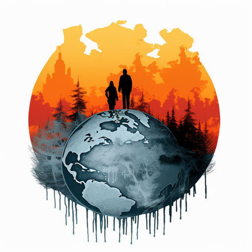 Chiaroscuro Art on global warming