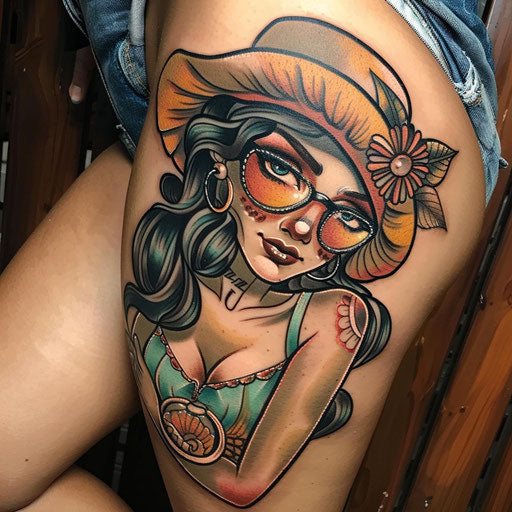 Feminine tattoos with whimsical themes