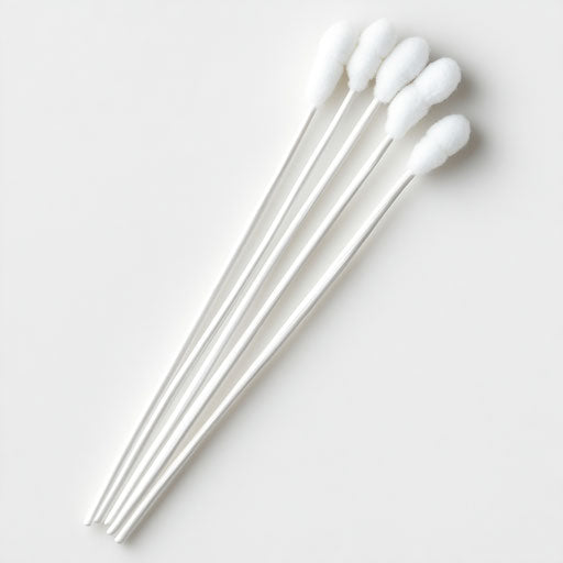 Realistic illustration of a cotton swab, high-resolution, backgroundless, isolated