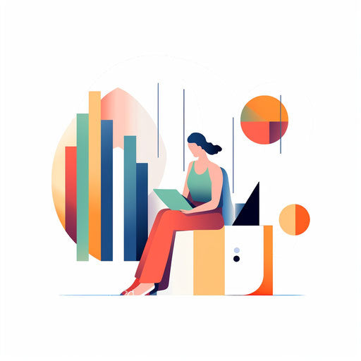 Minimalist style information clipart on white background