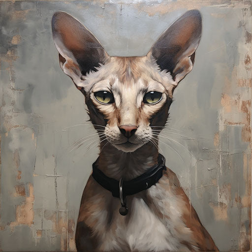 Oriental shorthair cat portrait