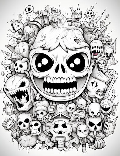 Printable coloring pages of cartoon characters