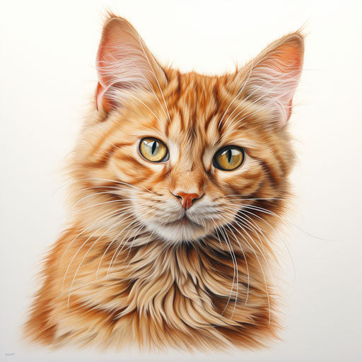 Ginger cat drawing