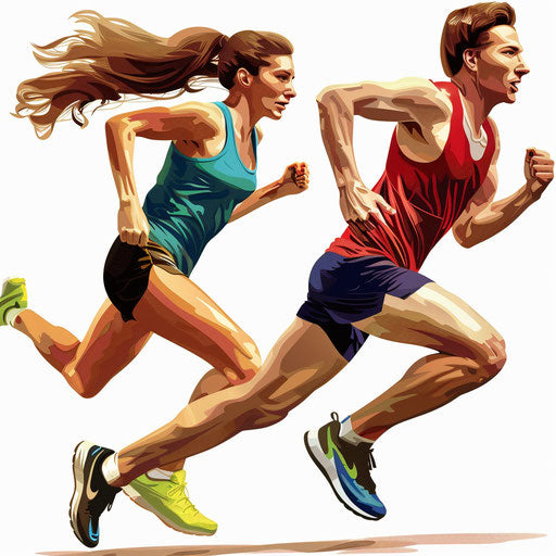 Realistic sports day clipart with flat white background