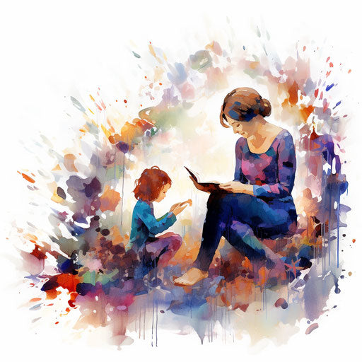 Storytime illustration in the style of Impressionistic Art