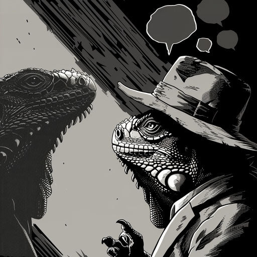 The iguana detective in noir