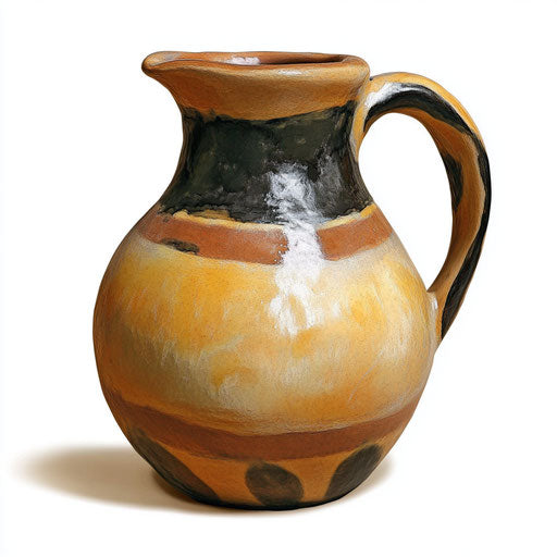 Realistic clipart of Handmade Pottery, high-resolution, isolated