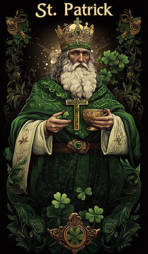 Saint Patrick, personification of St. Patrick high resolution
