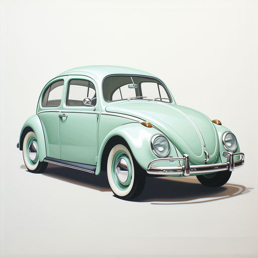 Seafoam Green Classic Car