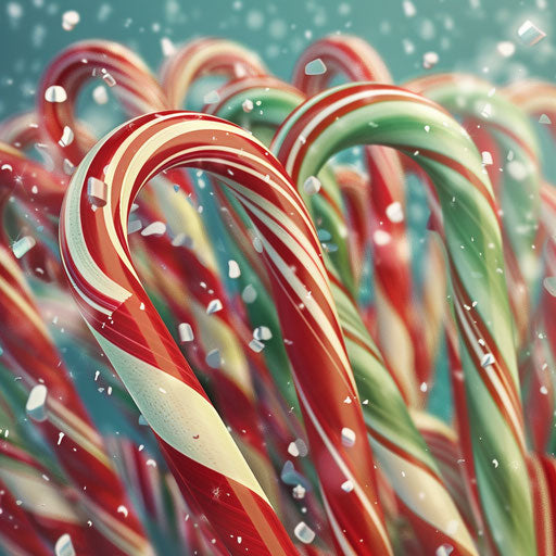 Christmas clip art with flat random background, vibrant tones and clarity