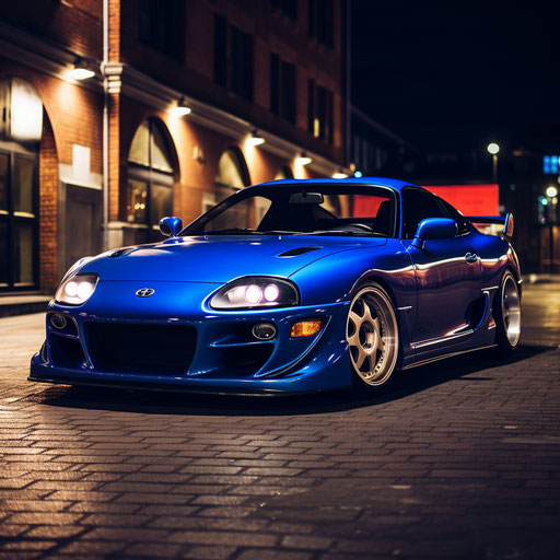 Toyota Supra classic Bright blue