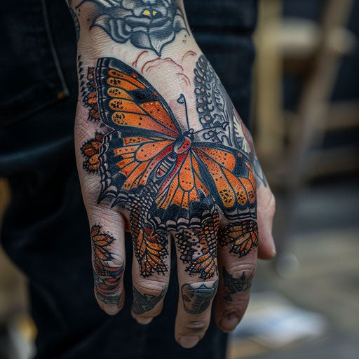 Exclusive Butterfly Hand Tattoo Tattoo Files
