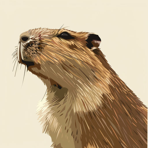 Capybara clipart in a realistic photo style