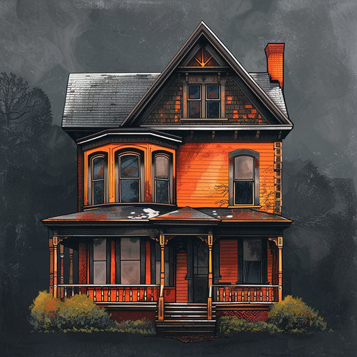 House clipart images rendered in a realistic style