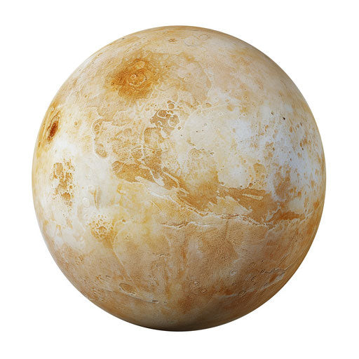 Venus clipart in photo realistic style with flat white background