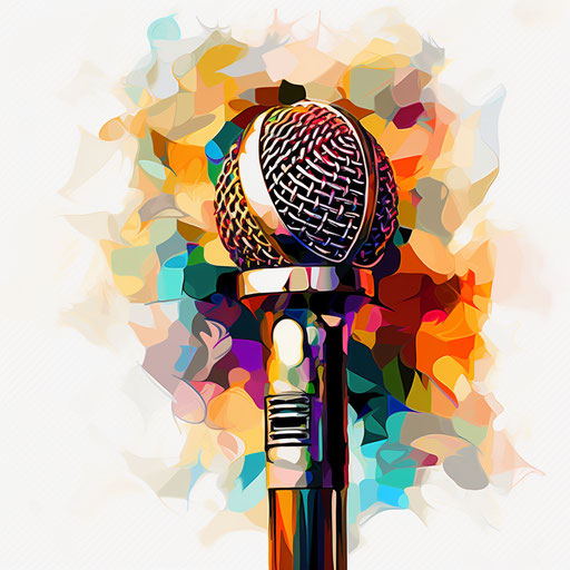 Micro illustration in the style of Impressionistic Art on white background