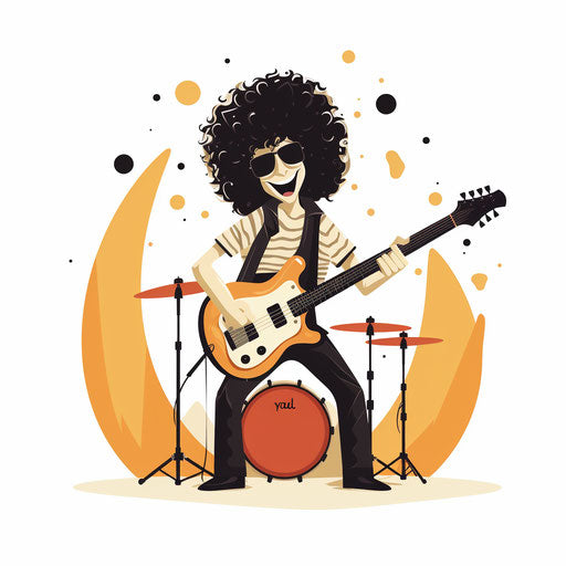 Minimalist clipart of a rock on white background