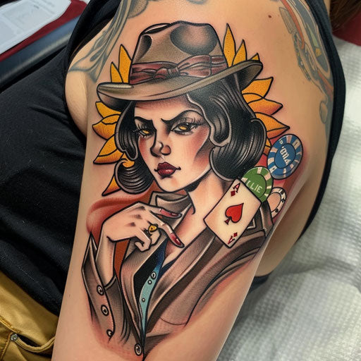 Modern Gangster Tattoo Sketches