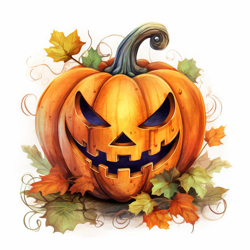 Pumpkin illustration in Pastel Colors Art style