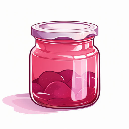 Jam illustration in the style of Pastel Colors Art