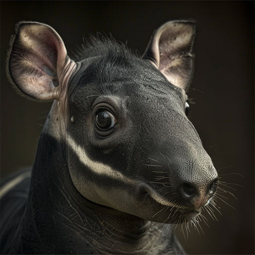 Tapir with a curious, detailed, and sharp look