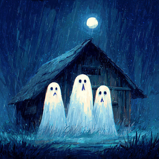 Floating ghosts in a dark and stormy night