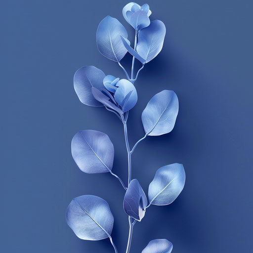 Realistic craft clipart on flat indigo background