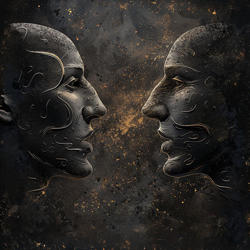 Realistic communication illustration on dark background