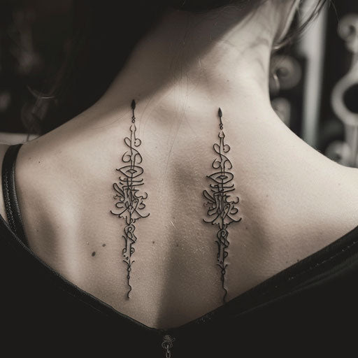 Best friend tattoos inspired by Peter Jackson in Elvish