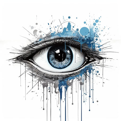 Cybermysticpunk eye in supernatural tanbi realism