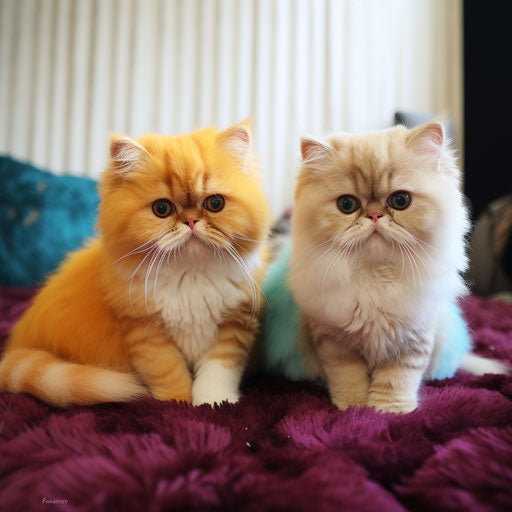 Two Exotic Shorthair Cats