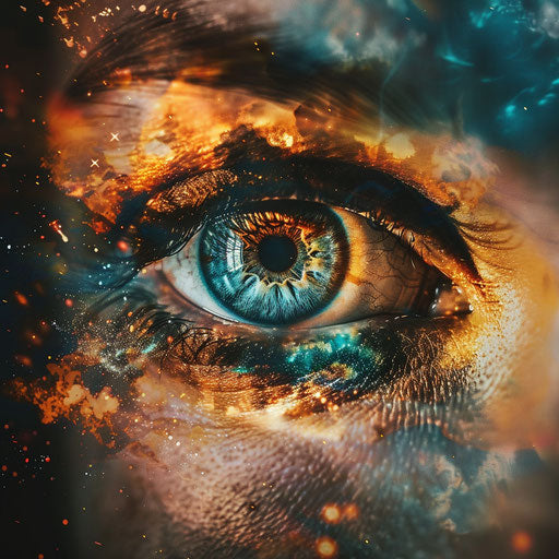 Abstract human eye representing vision and insight