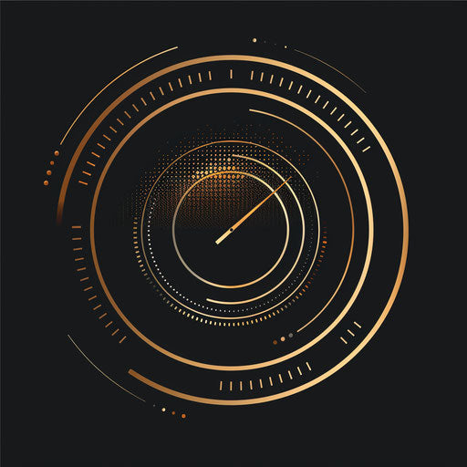 Precision and luxury: watch face logo with empty space