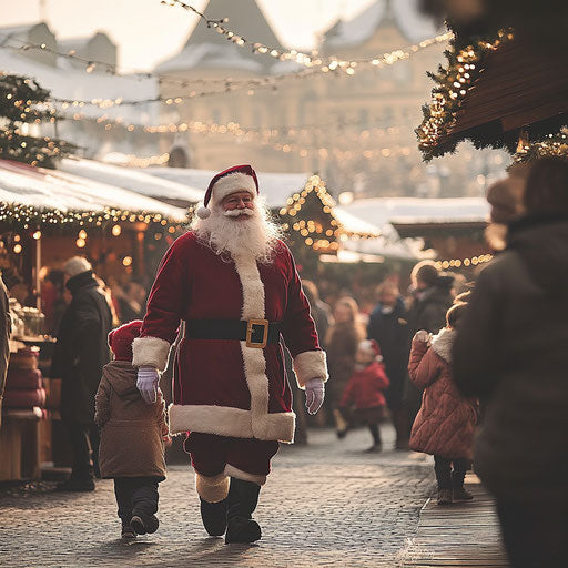 Santa Claus at the Christmas market