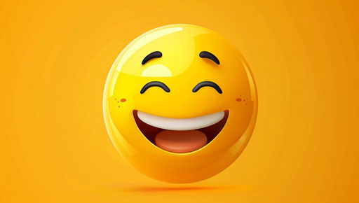Yellow emoticon in unbelievably beautiful style, smilecore 37:21
