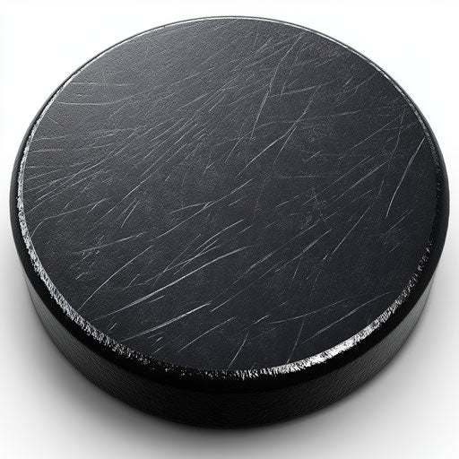 Realistic clipart of a hockey puck, high resolution, isolated