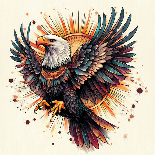 Eagle Tattoo On Hand Tattoo Design Kit