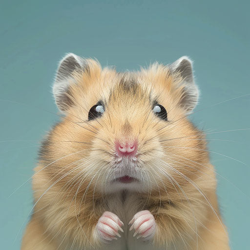 Syrian hamster with inquisitive expression