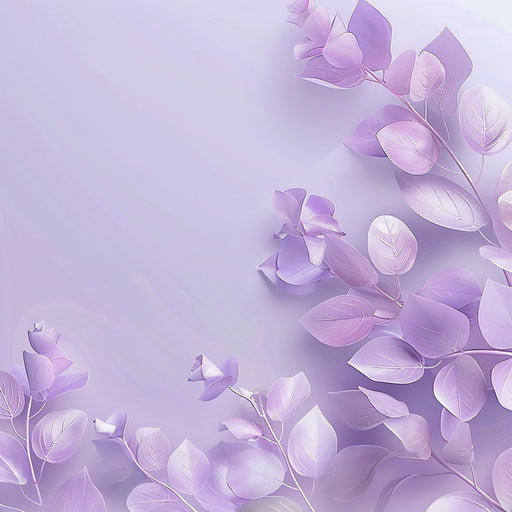 September illustration on soft lavender background