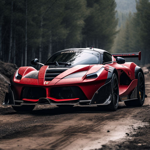 LaFerrari classic rally version with off-road mods