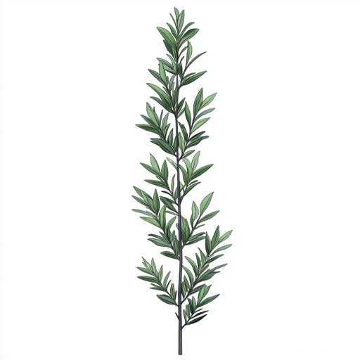 Photo realistic clipart of rosemary, high resolution, isolated