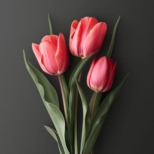 Photo realistic Mother's Day clipart on slate grey background