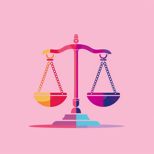 Realistic equality illustration on random flat background