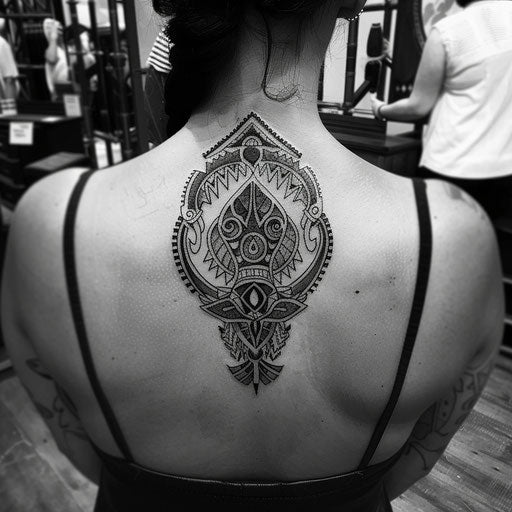 Tribal tattoo inspired by Polynesian art