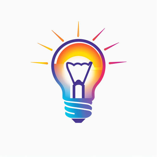Logo of a realistic lightbulb representing ideas and innovation