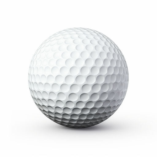 Minimalist style golf ball clip art on a white background