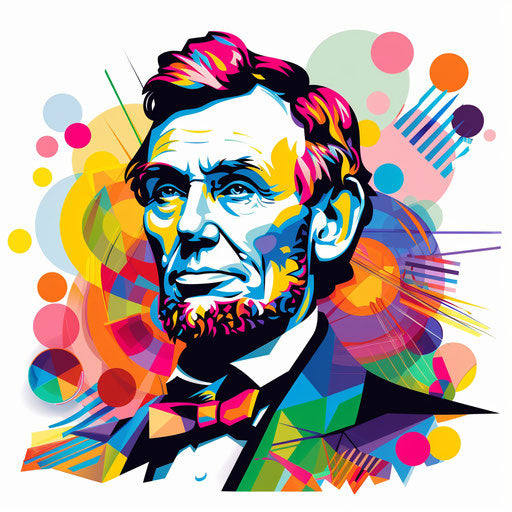 Presidents day clipart with detailed patterns and vivid colors