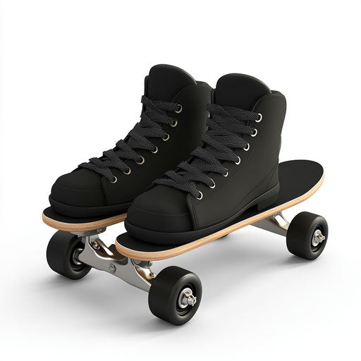 3D skate with a white background, photo-realistic style