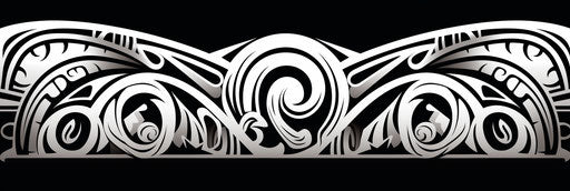 Tribal black and white, Art Deco geometric designs, screen printing