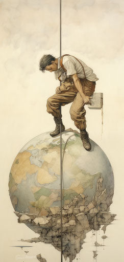 Earth's Weight: Iconographic Symbolism in Marble